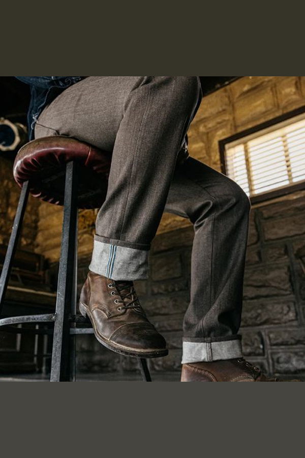 Hiroshi Kato Hammer Straight Jean 10.5oz - Brown Raw