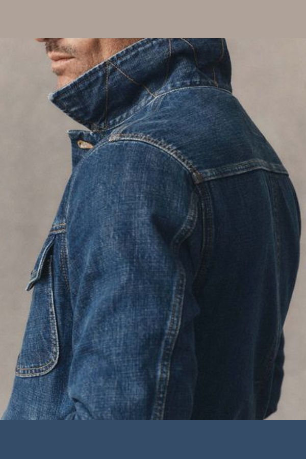 Taylor Stitch Long Haul Jacket Midwash Organic Selvedge