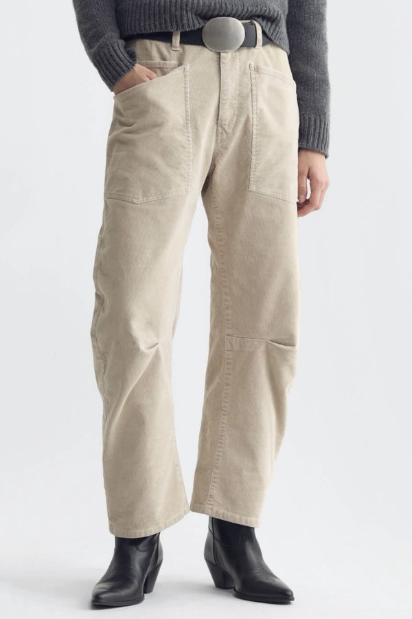 Nili Lotan Shon Corduroy Pant - Travertine