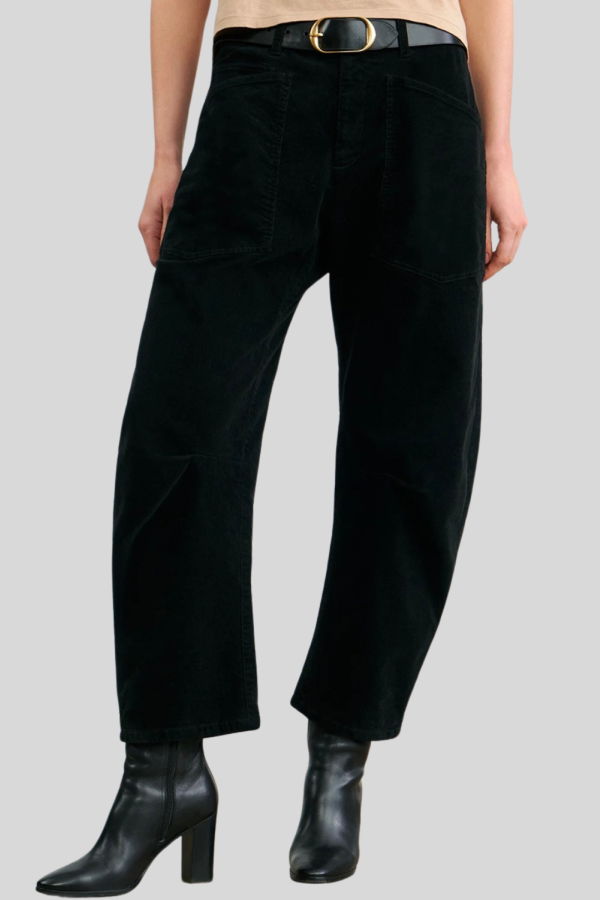 Nili Lotan Shon Corduroy Pant - Jet Black