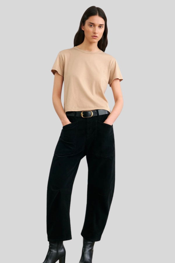 Nili Lotan Shon Corduroy Pant - Jet Black