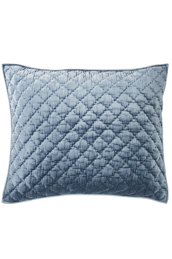 Orchids Lux Home Clermont Diamond Velvet Quilt Sham