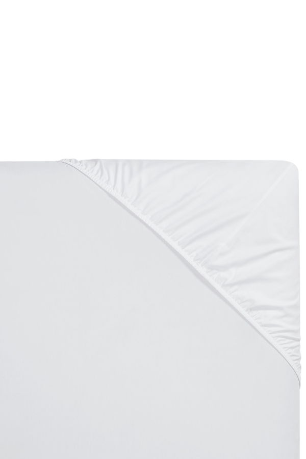 Orchids Lux Home Montelle Giza Cotton Percale Fitted Sheet - White
