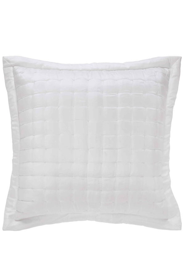 Orchids Lux Home Madison Hand Pinched Silk Quilt Sham