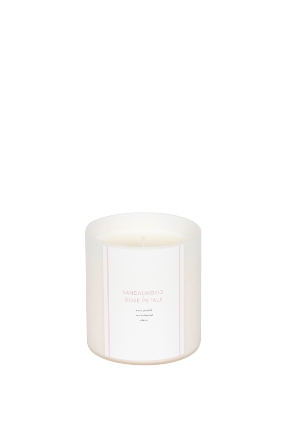 La Lueur Candles Sandalwood + Rose Petals 10 Oz Candle