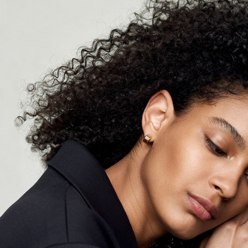 AGMES Mini Triple Ridge Hoops