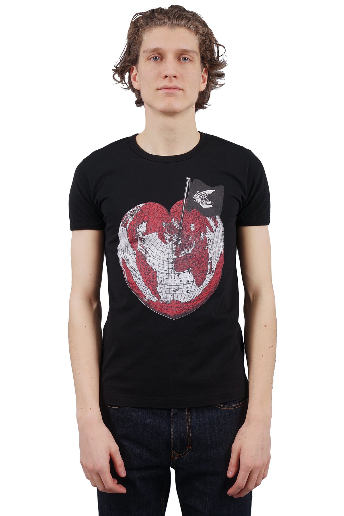Vivienne Westwood Heart World T-Shirt - Black | Garmentory
