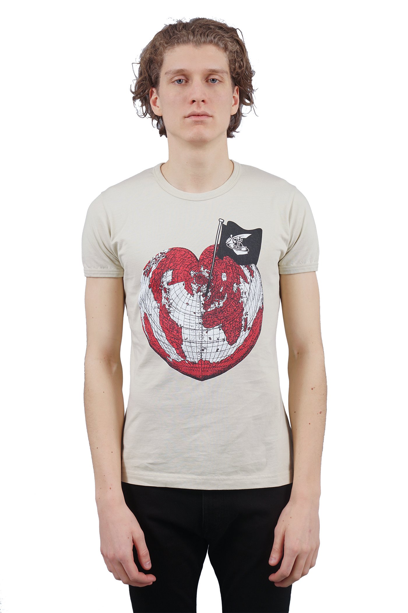 Vivienne Westwood Heart World T-Shirt - Ecru | Garmentory