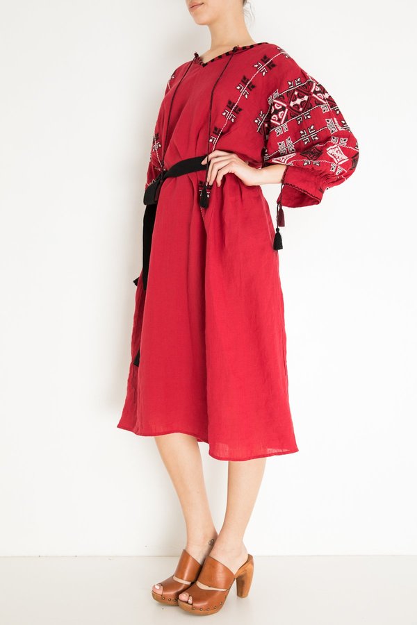 Nili Lotan Valencia Dress - Red | Garmentory