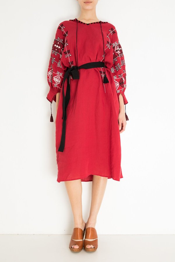Nili Lotan Valencia Dress - Red | Garmentory Nili Lotan Valencia Dress - Red | Garmentory