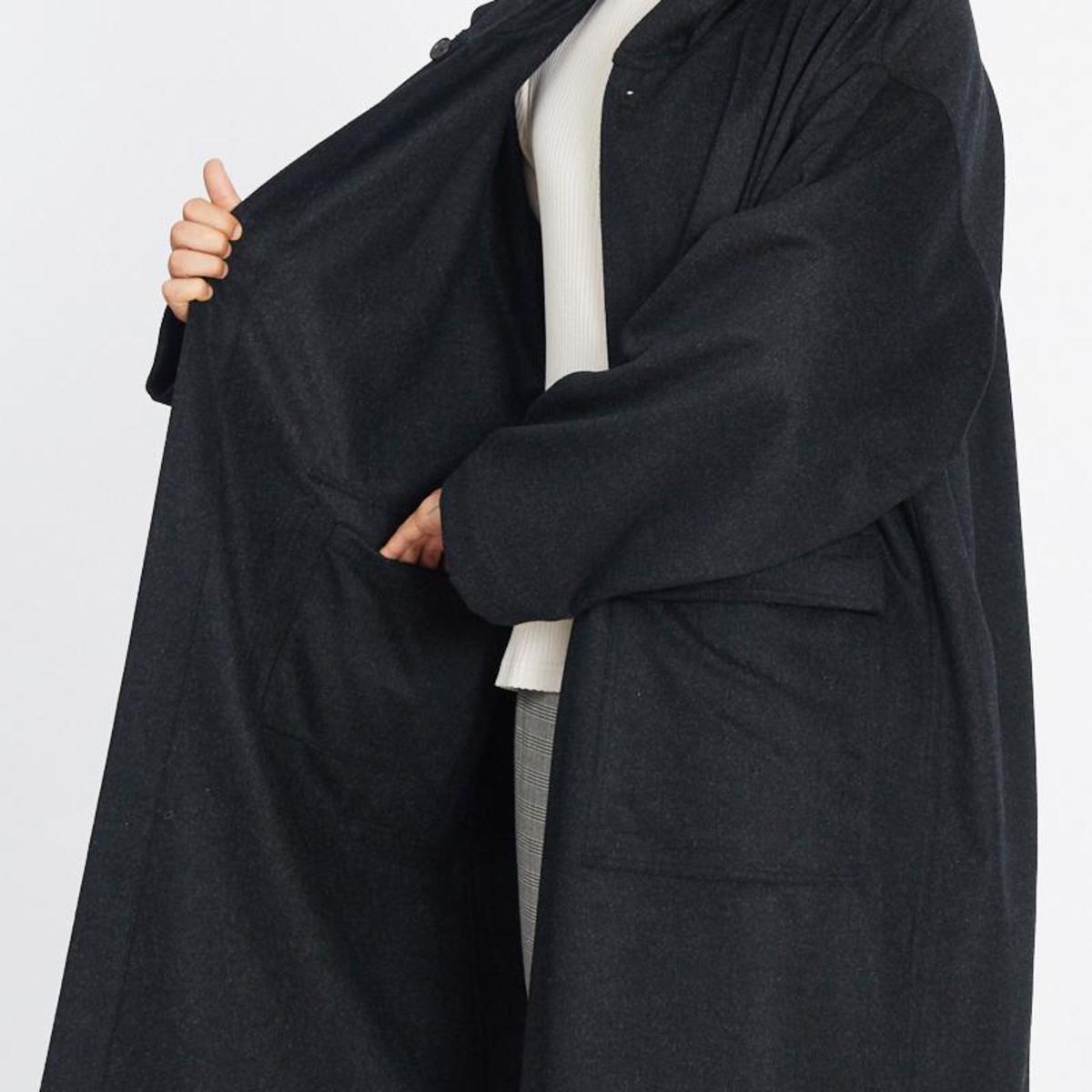 ジャケット・アウター S.K. MANOR HILL HOODED CANOPY COAT S.K. Manor Hill Canopy Coat - Charcoal Gray | Garmentory