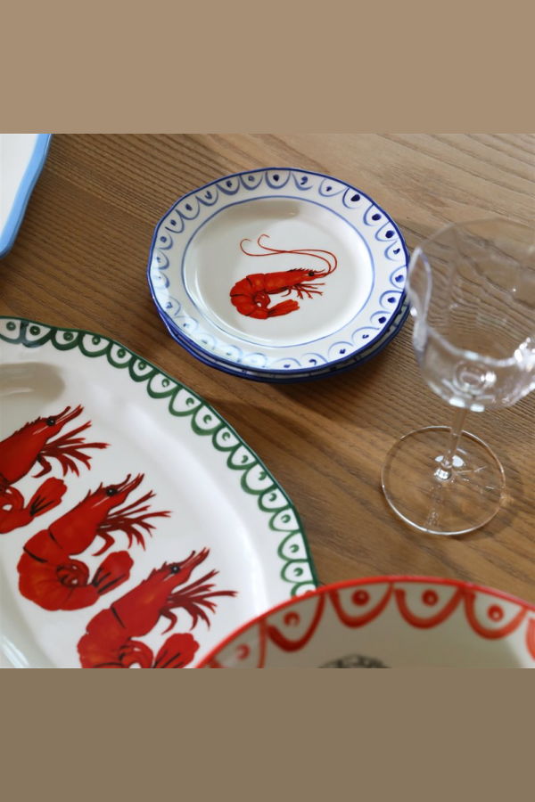 &Klevering Sirène Crevette Set of 2 Plates
