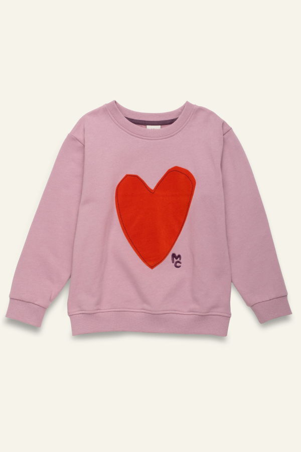 KIDS Mon Coeur Heartfelt Sweatshirt - Orchid Haze