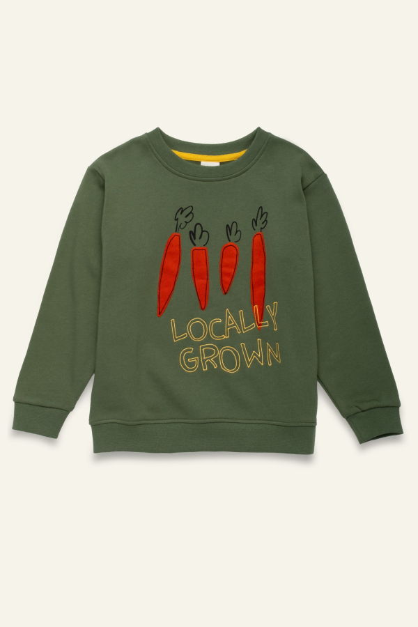 KIDS Mon Coeur Locally Grown Sweatshirt - Green Pastures