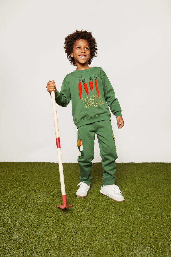 KIDS Mon Coeur Locally Grown Sweatshirt - Green Pastures