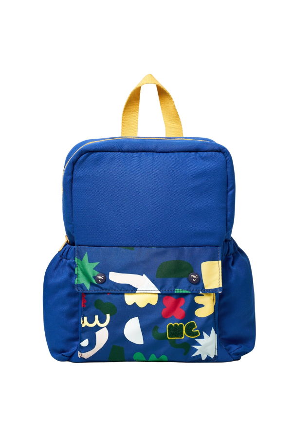Mon Coeur Recycled Backpack - Navy/MC Print