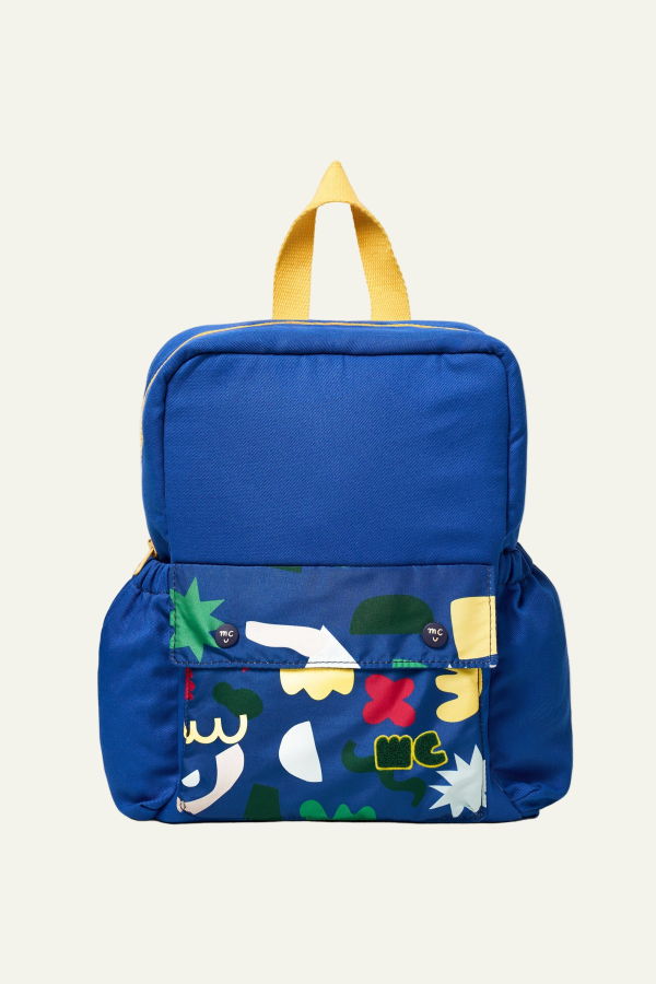 Mon Coeur Recycled Backpack - Navy/MC Print