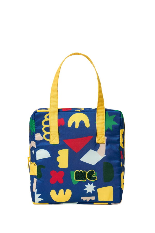 Mon Coeur Recycled Lunchbox - Navy/MC Print