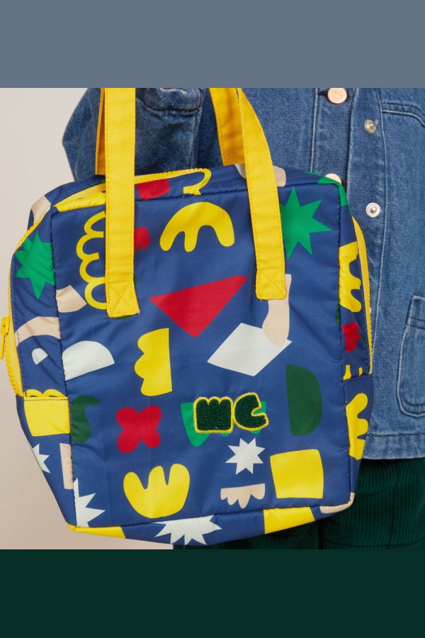 Mon Coeur Recycled Lunchbox - Navy/MC Print