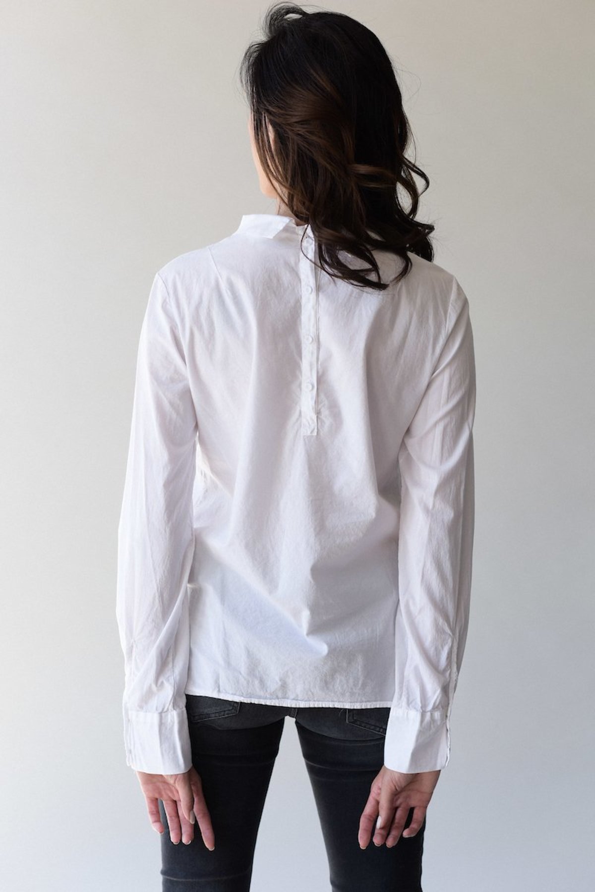 Kristensen du Nord 361 Pleat Front Blouse - White - Image 5 of 6