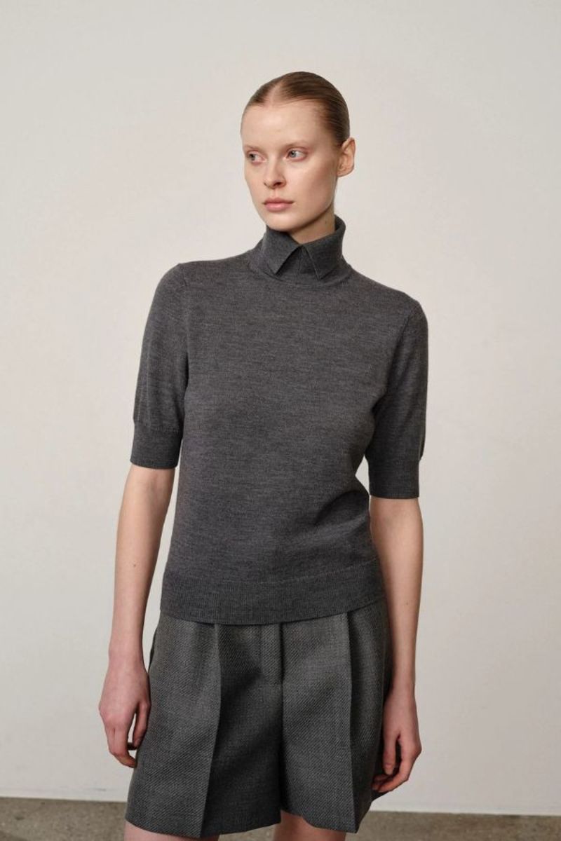 Herskind Perry Knit Blouse - Dark Grey