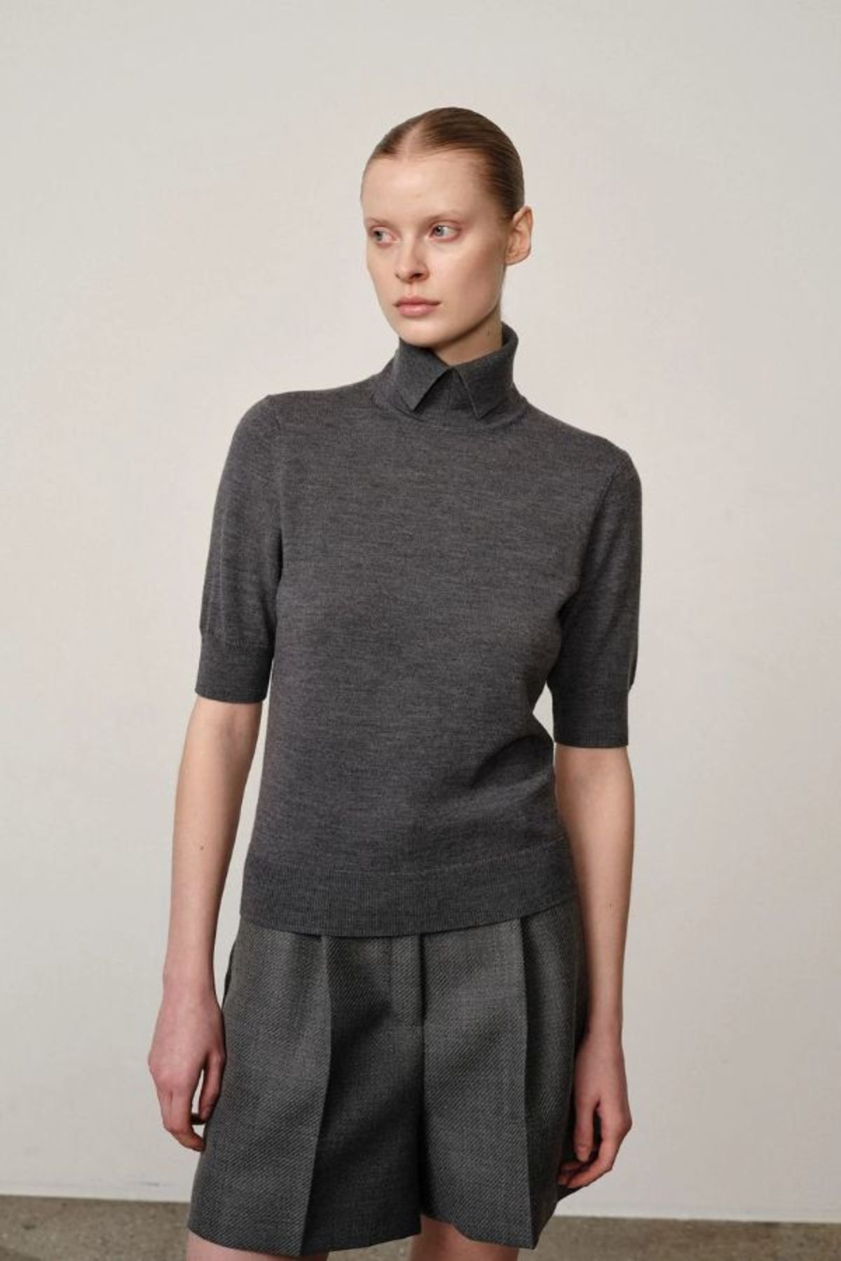 Herskind Perry Knit Blouse - Dark Grey - Image 3 of 5