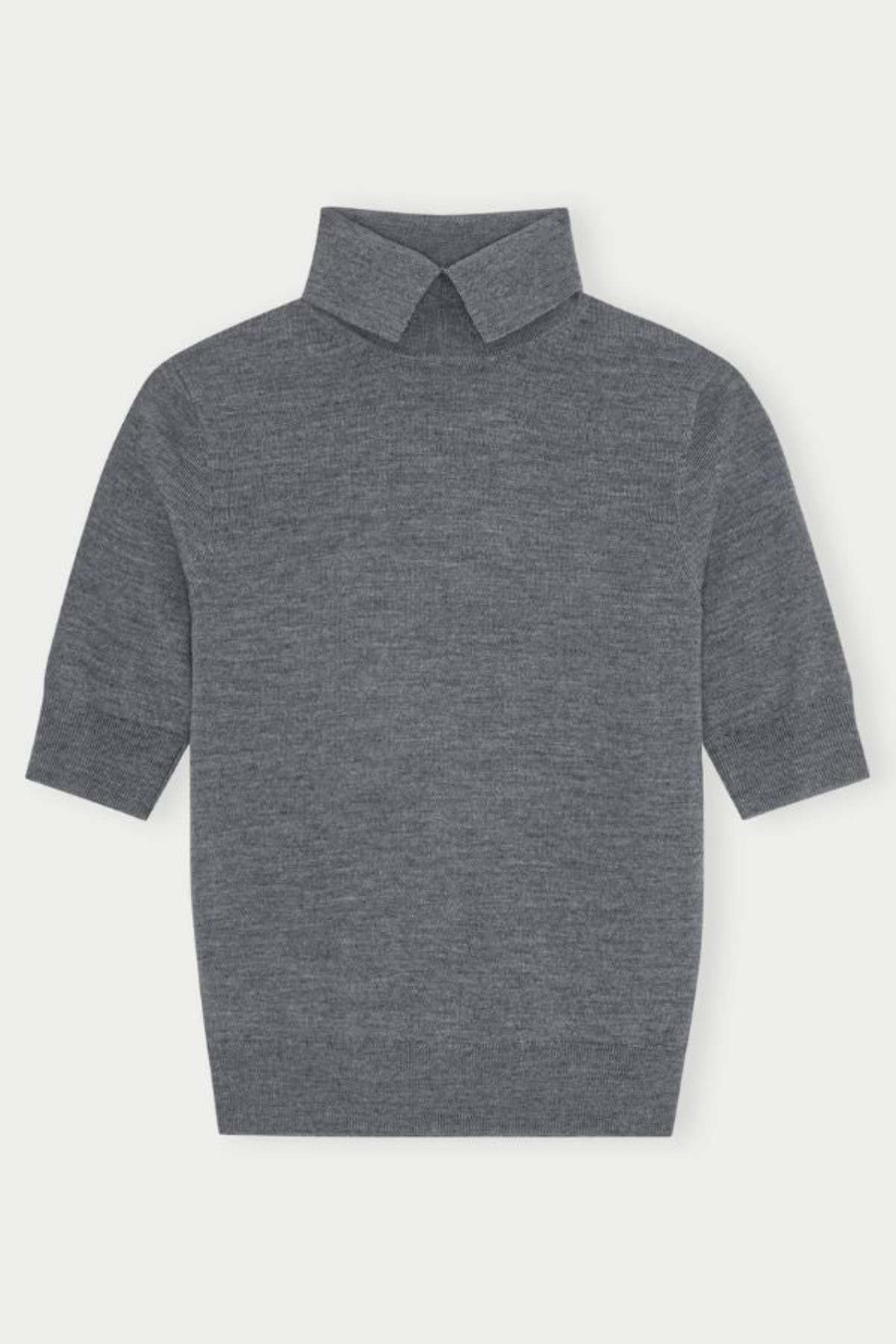 Herskind Perry Knit Blouse - Dark Grey - Image 5 of 5