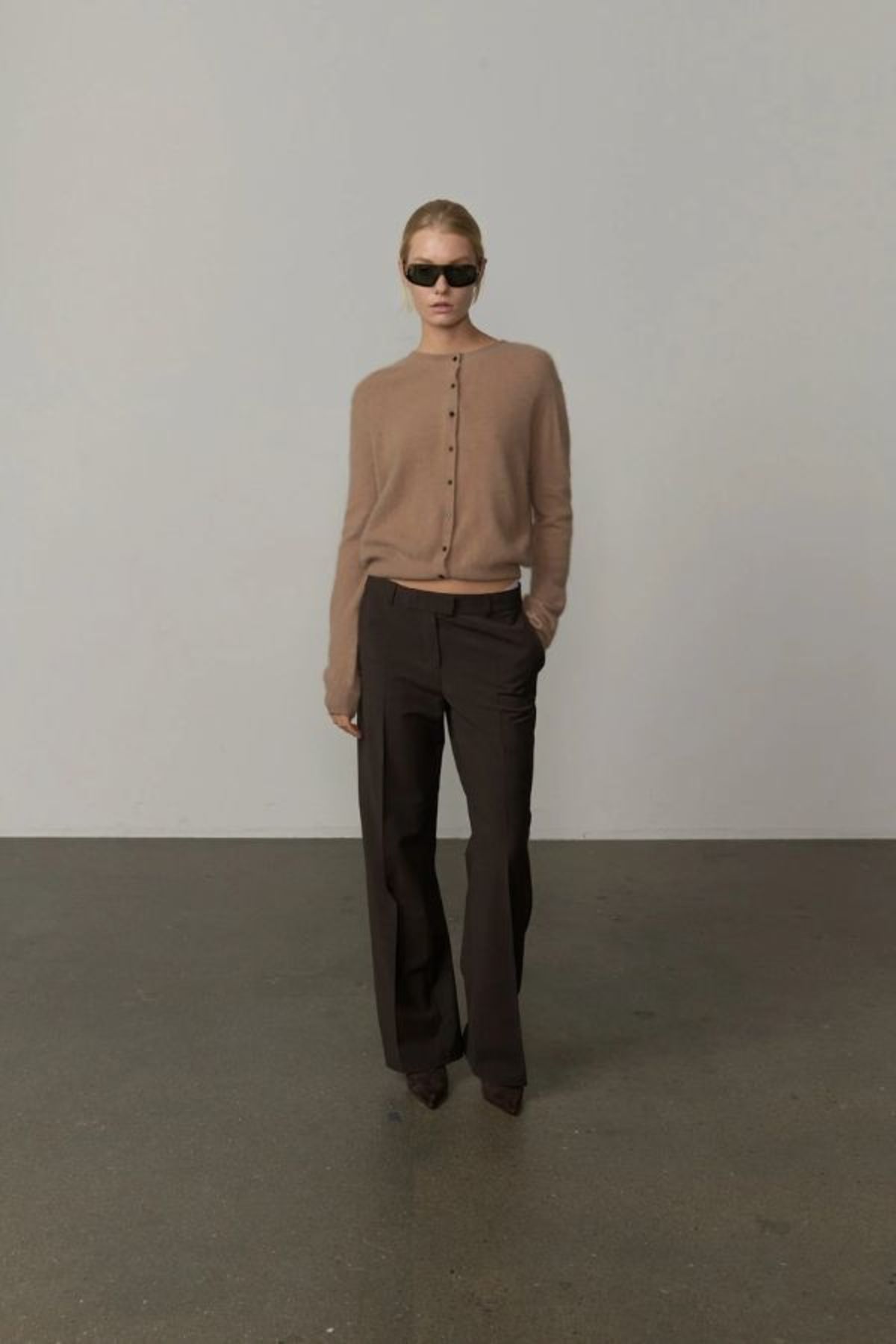 Herskind Roselle Knit Cardigan - Croissant - Image 2 of 6