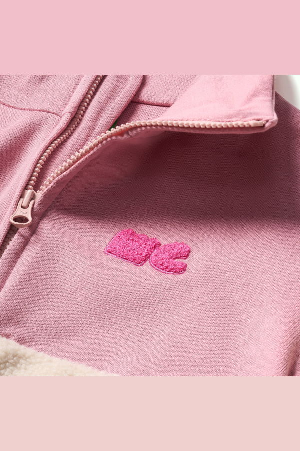 KIDS Mon Coeur Sherpa Zip Up Jacket
