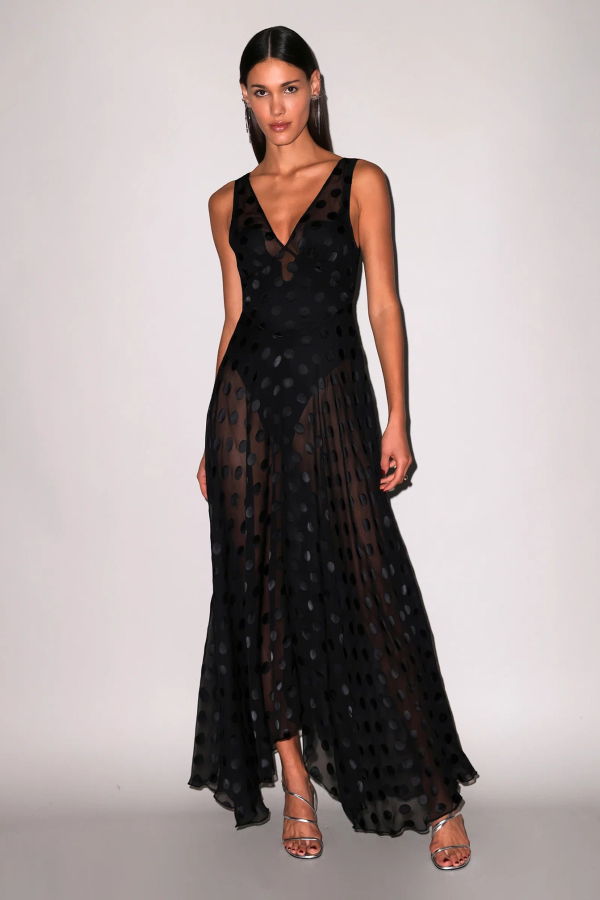 Fleur du Mal Elaine Gown - Black