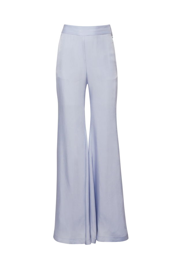 fleur du mal Luxe Twill Flare Pant - Ice Queen
