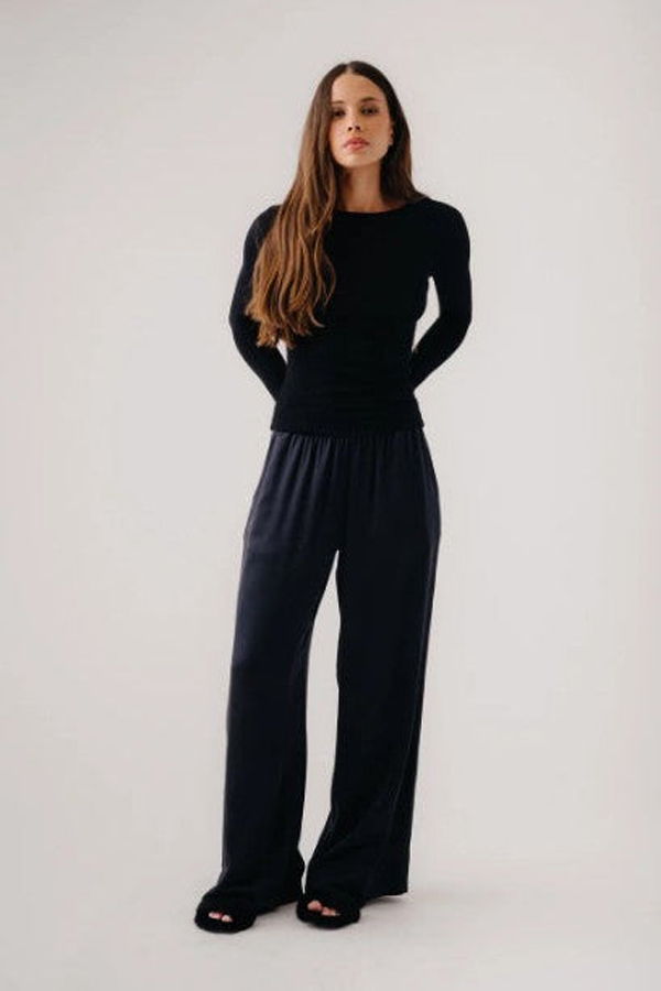 SABLYN Brynn High Rise Pull On Wide Leg Pant