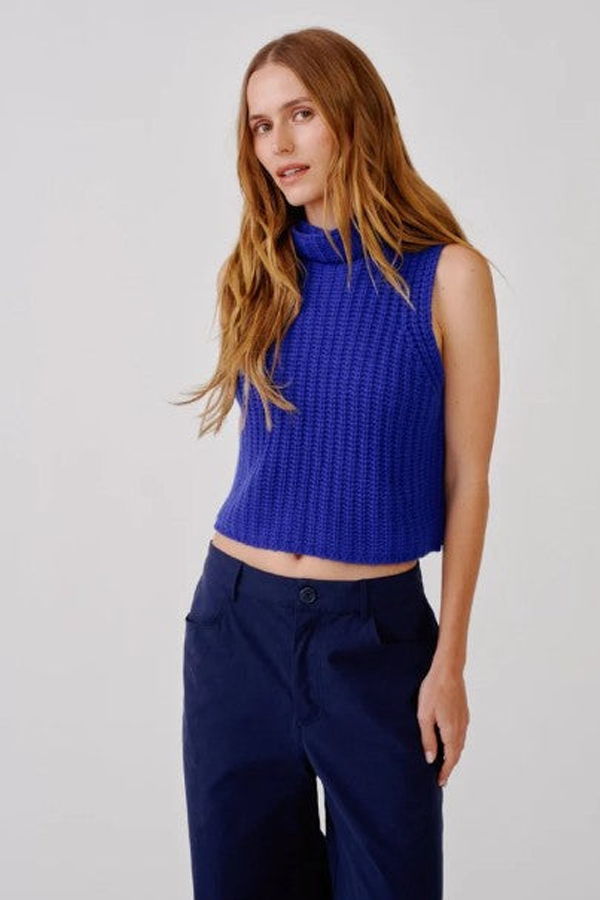 SABLYN Saige Cropped Turtleneck Sweater