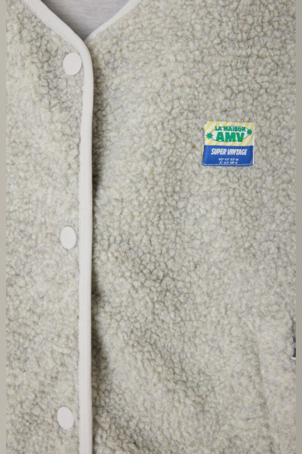 American Vintage Hoktown Fleece Vest - Polar Melange