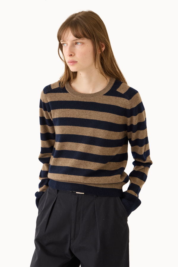 DEMYLEE Sally Sweater - Navy/Beige