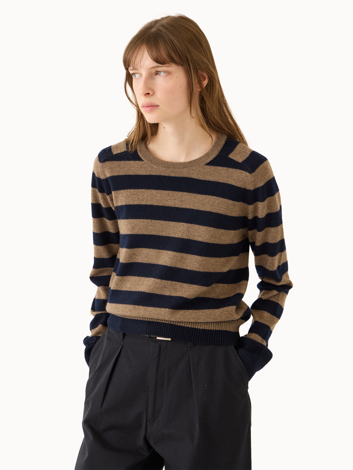 DEMYLEE Sally Sweater - Navy/Beige - Image 2 of 2