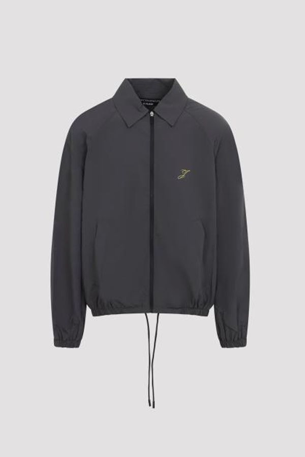 Jacquemus Leather Jacket - Dark Grey