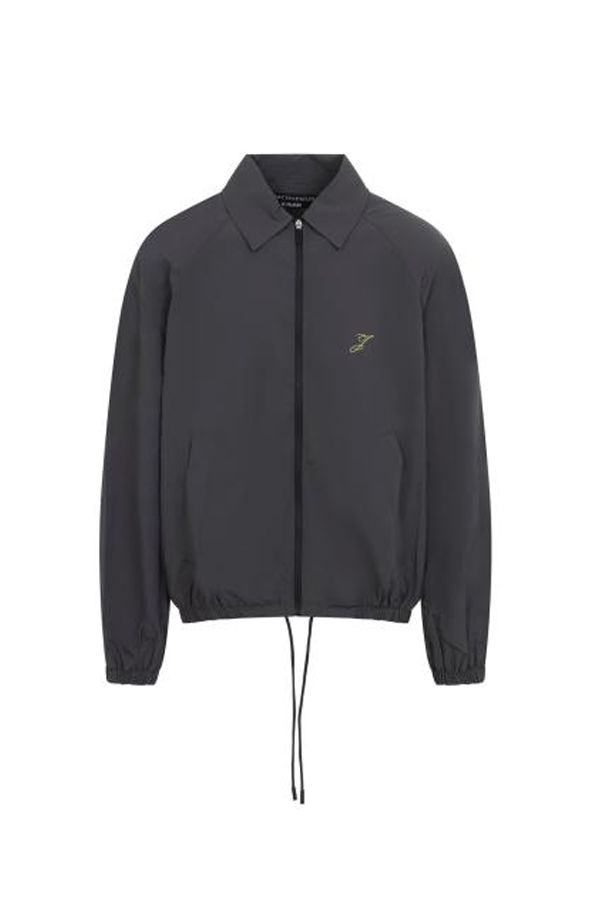 Jacquemus Leather Jacket - Dark Grey