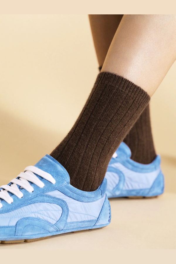 Hansel from Basel Italia Cashmere Cozy Rib Crew Socks