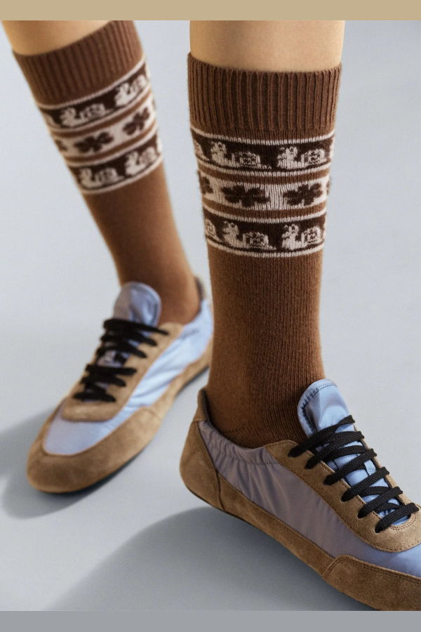 Hansel from Basel Snail Hiker Wool Crew Socks