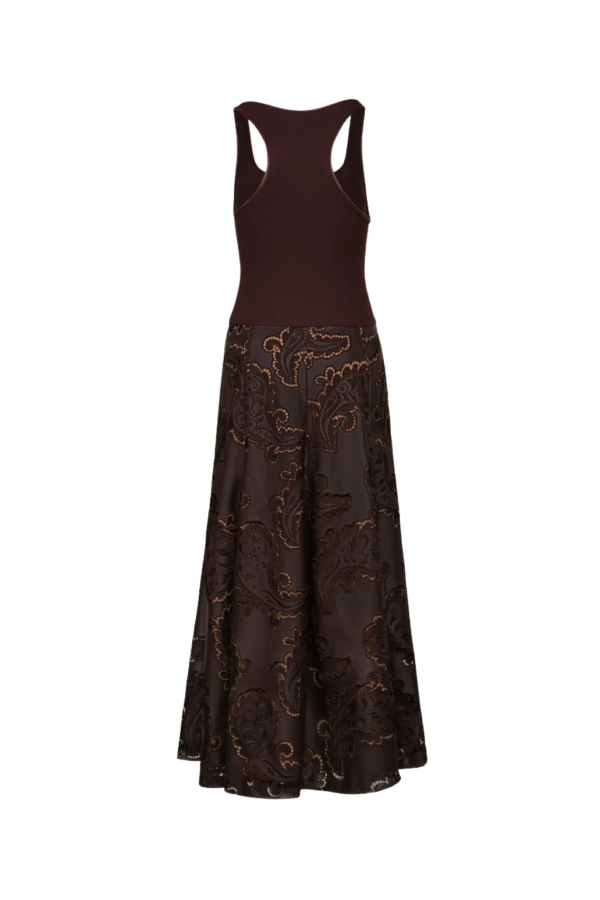 JOHANNA ORTIZ Heart of Bark Ankle Dress - Chocolate