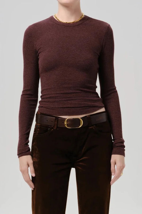 Citizens of Humanity Bina Crewneck Top - Red