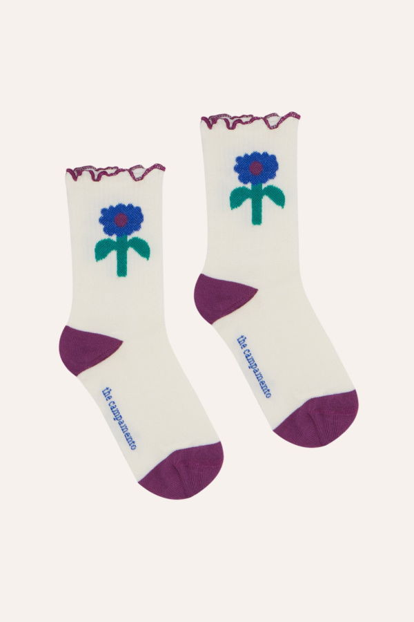 KIDS The Campamento Blue Daisies Socks