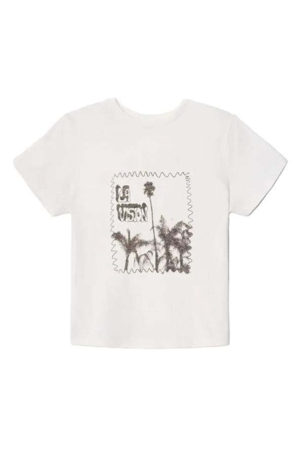 RE/DONE Classic Tee LA Vision - Vintage White