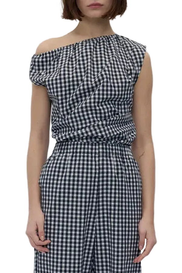 Rita Row Melisande Top - Black and White Gingham