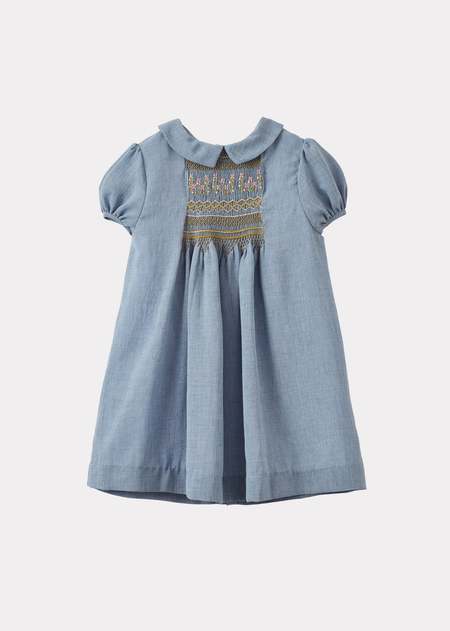 Kids Caramel Abelia Dress - Yellow Twill | Garmentory