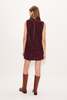 Simon Miller Delphine Suede Mini Dress - Bordeaux - Thumbnail 4