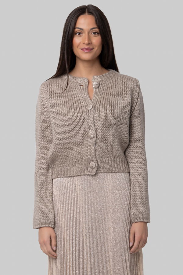 Forte Forte Cashmere Silk Mohair Cardigan - Mandorla