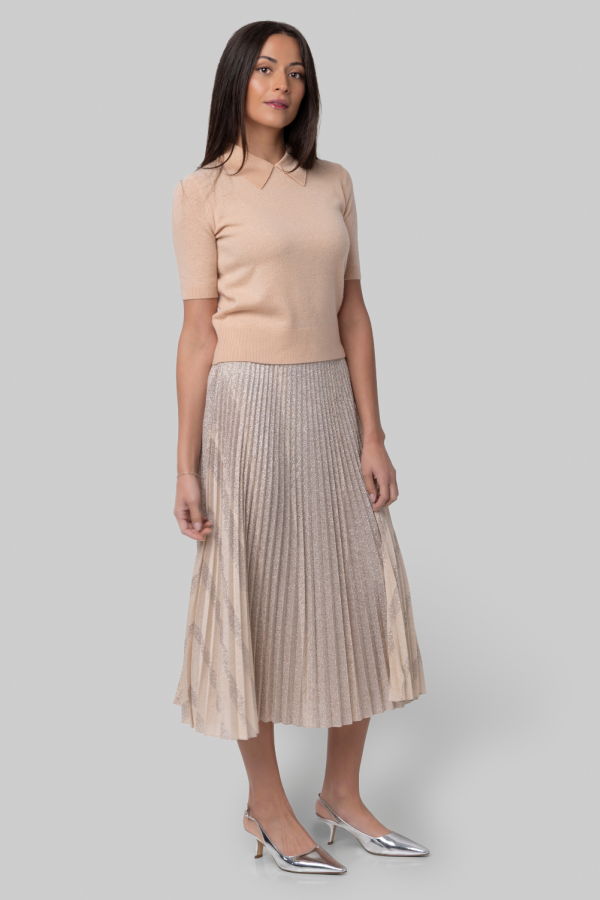 Forte Forte Rising Sun Plisse Skirt - Loto