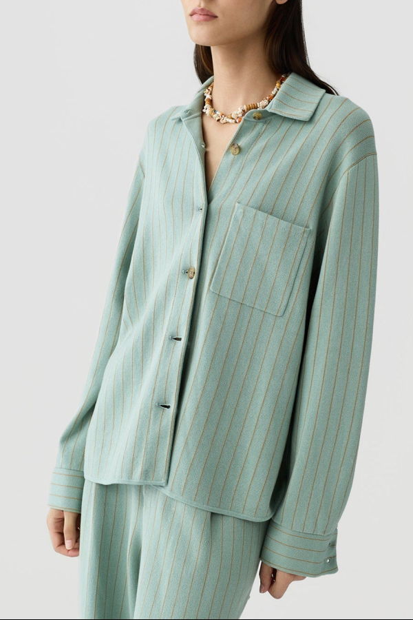 Guest in Residence Pinstripe Work Shirt